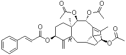 9alpha,10beta,13alpha-Triacetoxy-5alpha-cinnamoyloxytaxa-4(20),11-diene molecular structure (CAS 115810-14-5)