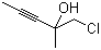 1-氯-2-甲基-3-戊炔-2-醇分子结构 (CAS 115823-68-2)