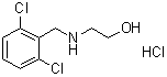2-[[(2,6-Dichlorophenyl)methyl]amino]ethanol hydrochloride (1:1) molecular structure (CAS 1158618-36-0)
