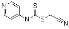 Cyanomethyl N-methyl-N-(pyridin-4-yl)carbamodithioate molecular structure (CAS 1158958-89-4)