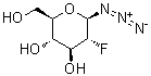 2-脱氧-2-氟-beta-D-吡喃葡萄糖基叠氮化物分子结构 (CAS 1159265-95-8)