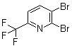 2,3-二溴-6-(三氟甲基)吡啶分子结构 (CAS 1159512-35-2)