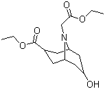 7-乙氧基碳酰-9-(乙氧基碳酰甲基)-9-氮杂双环[3,3,1]壬烷-3-醇分子结构 (CAS 115956-04-2)