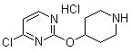 4-氯-2-(4-哌啶基氧基)嘧啶盐酸盐分子结构 (CAS 1159823-41-2)