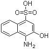structure of CAS# 116-63-2, 1-Amino-2-naphthol-4-sulfonic acid;4-Amino-3-hydroxynaphthalene-1-sulphonic acid