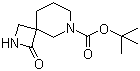 1-氧代-2,6-二氮杂螺[3.5]壬烷-6-羧酸叔丁酯分子结构 (CAS 1160246-71-8)