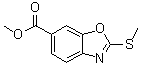 2-(甲硫基)-6-苯并恶唑羧酸甲酯分子结构 (CAS 1160490-11-8)