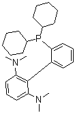 2'-(二环己基膦基)-N2,N2,N6,N6-四甲基[1,1'-联苯]-2,6-二胺分子结构 (CAS 1160556-64-8)