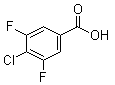 4-氯-3,5-二氟苯甲酸分子结构 (CAS 1160573-19-2)