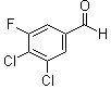 3,4-二氯-5-氟苯甲醛分子结构 (CAS 1160574-74-2)