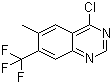 4-Chloro-6-methyl-7-(trifluoromethyl)quinazoline molecular structure (CAS 1160994-15-9)