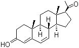 6-去氢黄体酮分子结构 (CAS 1162-56-7)