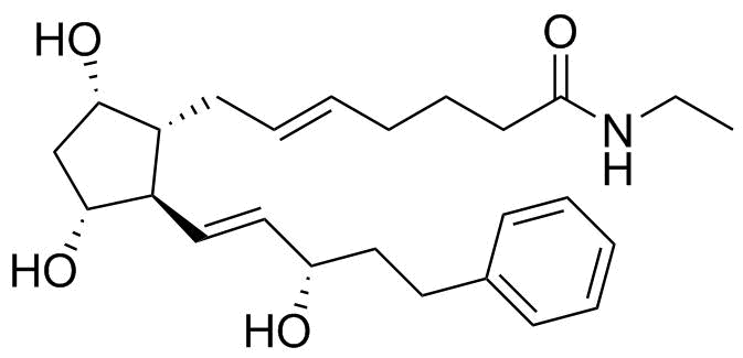 5-trans-Bimatoprost molecular structure (CAS 1163135-95-2)