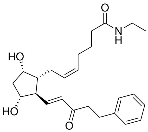 15-ketobimatoprost molecular structure (CAS 1163135-96-3)