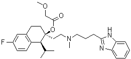 米贝拉地尔分子结构 (CAS 116644-53-2)