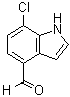 7-氯-1H-吲哚-4-甲醛分子结构 (CAS 1167055-37-9)