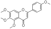 结构式 CAS# 1168-42-9, 四-O-甲基野黄芩素
