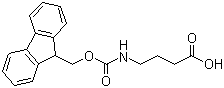 structure of CAS# 116821-47-7, 4-(((9H-Fluoren-9-yl)methoxy)carbonylamino)butanoic acid