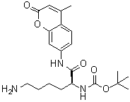 [(1S)-5-Amino-1-[[(4-methyl-2-oxo-2H-1-benzopyran-7-yl)amino]carbonyl]pentyl]carbamic acid 1,1-dimethylethyl ester molecular structure (CAS 116883-12-6)