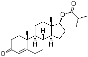 Testosterone isobutyrate molecular structure (CAS 1169-49-9)