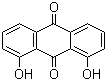 1,8-二羟基蒽醌分子结构 (CAS 117-10-2)