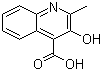 2-甲基-3-羟基喹啉-4-羧酸分子结构 (CAS 117-57-7)