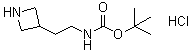tert-Butyl 2-(3-azetidinyl)ethylcarbamate hydrochloride molecular structure (CAS 1170905-43-7)
