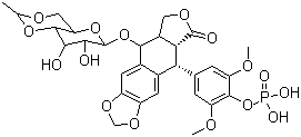 磷酸依托泊甙分子结构 (CAS 117091-64-2)