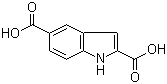 吲哚-2,5-二甲酸分子结构 (CAS 117140-77-9)