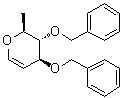 二-O-苄基-L-鼠李烯糖分子结构 (CAS 117249-17-9)