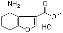 4-Amino-4,5,6,7-tetrahydro-3-benzofurancarboxylic acid methyl ester hydrochloride molecular structure (CAS 1172813-04-5)