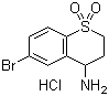 6-溴-3,4-二氢-2H-1-苯并噻喃-4-胺 1,1-二氧化物盐酸盐分子结构 (CAS 1172986-17-2)