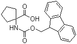 Fmoc-1-氨基环戊烷羧酸分子结构 (CAS 117322-30-2)