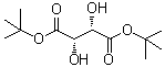 (-)-D-酒石酸二叔丁基酯分子结构 (CAS 117384-46-0)