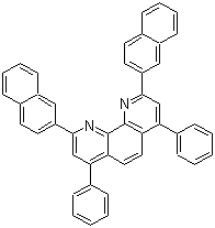 2,9-双(萘-2-基)-4,7-二苯基-1,10-菲罗啉分子结构 (CAS 1174006-43-9)