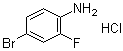 4-溴-2-氟苯胺盐酸盐分子结构 (CAS 1174029-29-8)