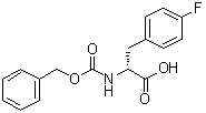 4-氟-N-[苄氧羰基]-D-苯丙氨酸分子结构 (CAS 117467-73-9)