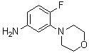 4-氟-3-(4-吗啉基)苯胺分子结构 (CAS 1175797-88-2)