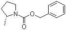 (S)-2-甲基-1-吡咯烷甲酸苄酯分子结构 (CAS 117607-12-2)