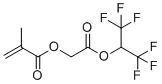 2-Methyl-2-propenoic acid 2-oxo-2-[2,2,2-trifluoro-1-(trifluoromethyl)ethoxy]ethyl ester molecular structure (CAS 1176273-30-5)
