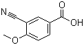 3-氰基-4-甲氧基苯甲酸分子结构 (CAS 117738-82-6)
