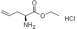 (S)-2-氨基-4-戊烯酸乙酯盐酸盐分子结构 (CAS 117770-60-2)