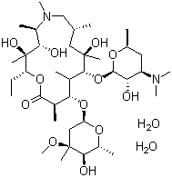 阿奇霉素二水物分子结构 (CAS 117772-70-0)
