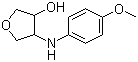 四氢-4-[(4-甲氧苯基)氨基]-3-羟基呋喃分子结构 (CAS 1178131-96-8)