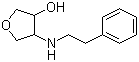 Tetrahydro-4-[(2-phenylethyl)amino]-3-furanol molecular structure (CAS 1178658-14-4)