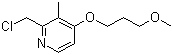 2-Chloromethyl-4-(3-methoxypropoxy)-3-methylpyridin molecular structure (CAS 117977-20-5)