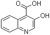3-羟基喹啉-4-甲酸分子结构 (CAS 118-13-8)