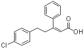 (Z)-5-(4-氯苯基)-3-苯基戊-2-烯酸分子结构 (CAS 1180676-32-7)