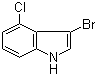 3-Bromo-4-chloro-1H-indole molecular structure (CAS 1181332-74-0)
