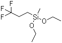 Methyl(3,3,3-trifluoropropyl)diethoxysilane molecular structure (CAS 118162-95-1)